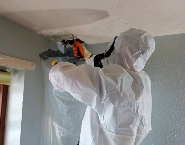 Asbestos-safe Artex ceiling removal in London