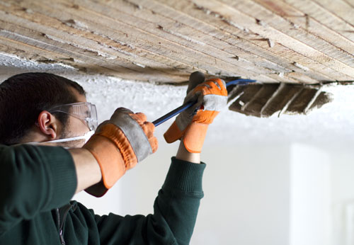 Ceiling re-skimming and plastering in London home